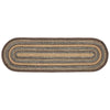 Espresso Jute Rug/Runner Oval w/ Pad 22x72 - The Village Country Store 