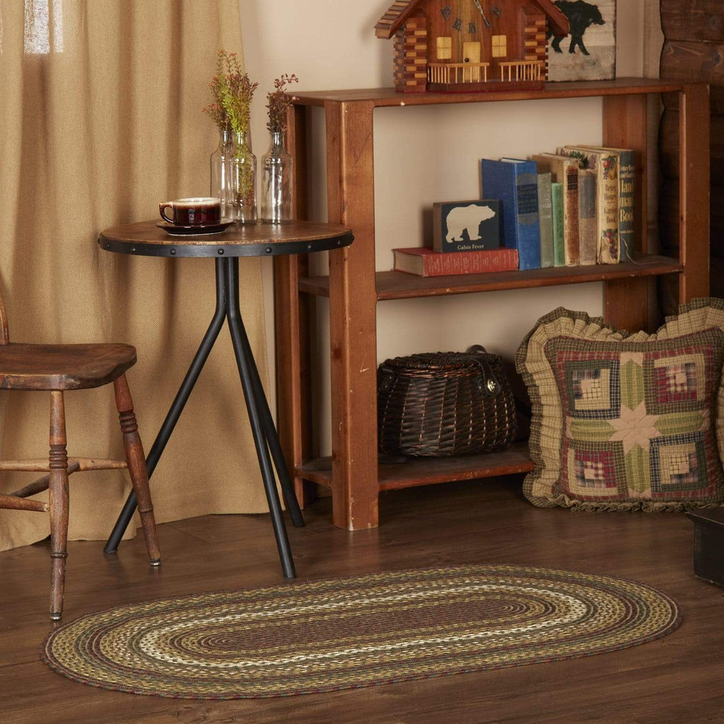 Tea Cabin Jute Rug Oval w/ Pad 27x48 - The Village Country Store