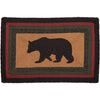 Wyatt Stenciled Bear Jute Rug Rect w/ Pad 20x30 - The Village Country Store 