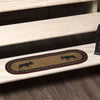 Oak & Asher Stair Tread Cumberland Stenciled Moose Jute Stair Tread Oval Latex 8.5x27