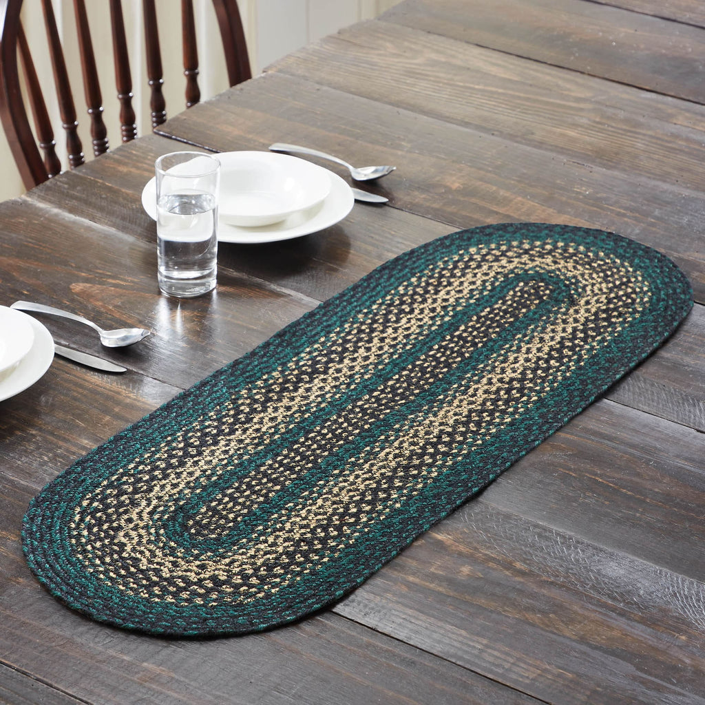 Pine Grove Jute Oval Runner 13x36 - The Village Country Store