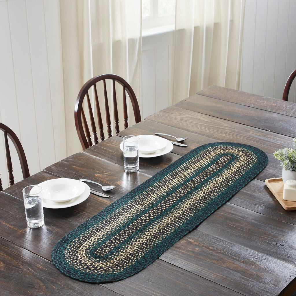 Pine Grove Jute Oval Runner 13x48 - The Village Country Store