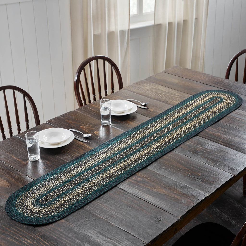 Pine Grove Jute Oval Runner 13x72 - The Village Country Store