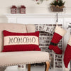 Chenille Christmas Ho Ho Ho Pillow 14x22 - The Village Country Store