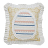 Seasons Crest Pillow Cover Easter Egg Applique Pillow 18x18