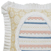 Seasons Crest Pillow Cover Easter Egg Applique Pillow 18x18