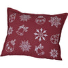 Snow Ornaments Pillow 14x18 - The Village Country Store