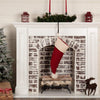 Seasons Crest Stocking Chenille Christmas Santa Hat Stocking 9.5x20