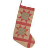 Dolly Star Tan Patch Stocking 12x20 - The Village Country Store