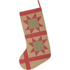 Dolly Star Tan Patch Stocking 12x20 - The Village Country Store