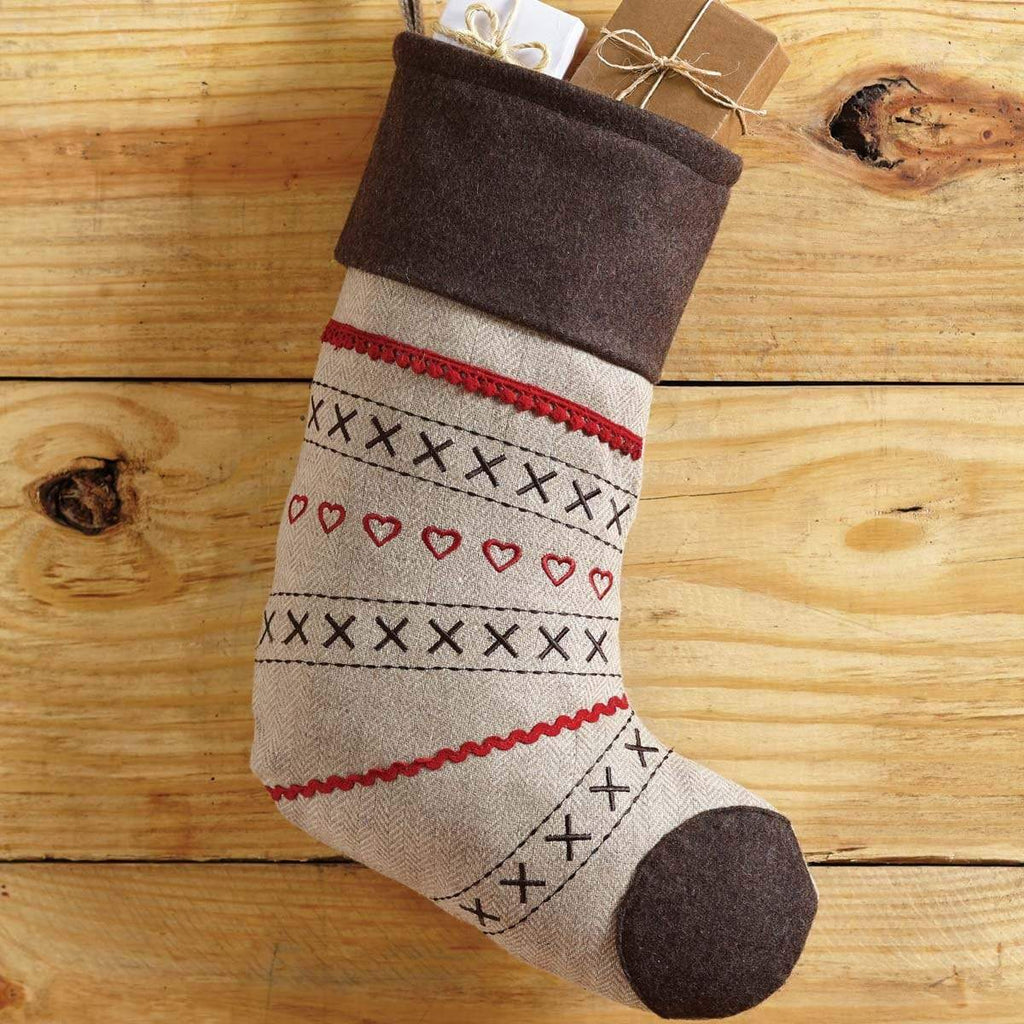 Merry Little Christmas Stocking 11x15 - The Village Country Store