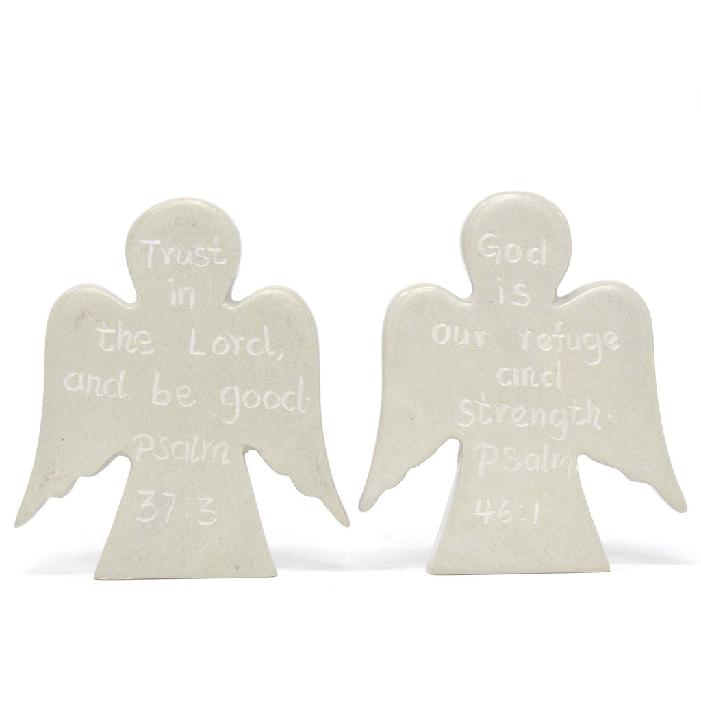 Angel Devotional Tokens with Psalm Inscriptions, Set of 2 - The Village Country Store