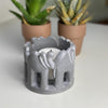 Circle of Elephants Soapstone Sculpture, 3 to 3.5-inch - Dark Stone - The Village Country Store