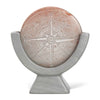 Compass Soapstone Sculpture, Light Gray Stone - The Village Country Store 