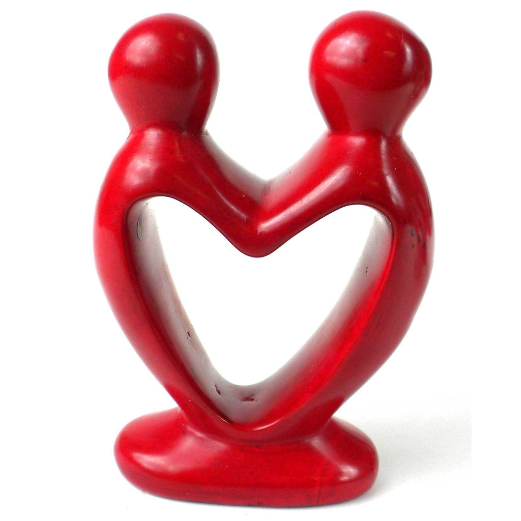 Soapstone Lovers Heart Red - 4 Inch - The Village Country Store