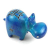Handcrafted Blue Soapstone Hippo - Smolart - The Village Country Store