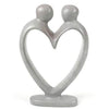 Handcrafted Soapstone Lover's Heart Sculpture in White - Smolart - The Village Country Store