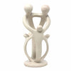 Natural Soapstone Family Sculpture - 2 Parents, 3 Children - Smolart - The Village Country Store