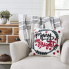 Black Plaid Merry & Bright Pillow Cover 18x18 - The Village Country Store 