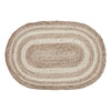 Natural & Creme Jute Rug Oval w/ Pad 20x30 - The Village Country Store 