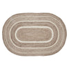 Natural & Creme Jute Rug Oval w/ Pad 36x60 - The Village Country Store 