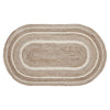 Natural & Creme Jute Rug Oval w/ Pad 48x72 - The Village Country Store 