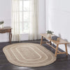 Natural & Creme Jute Rug Oval w/ Pad 60x96 - The Village Country Store 