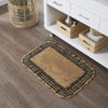 Burlap Natural w/ Black Check Bathmat 20x30 - The Village Country Store 