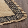 Burlap Natural w/ Black Check Bathmat 20x30 - The Village Country Store 