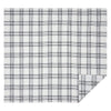 Black Plaid King Coverlet 97x110 - The Village Country Store