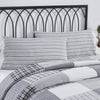 Sawyer Mill Black Ruffled Ticking Stripe King Pillow Case Set of 2 21x36+4 - The Village Country Store