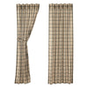 Cider Mill Plaid Panel Set of 2 84x40 - The Village Country Store 