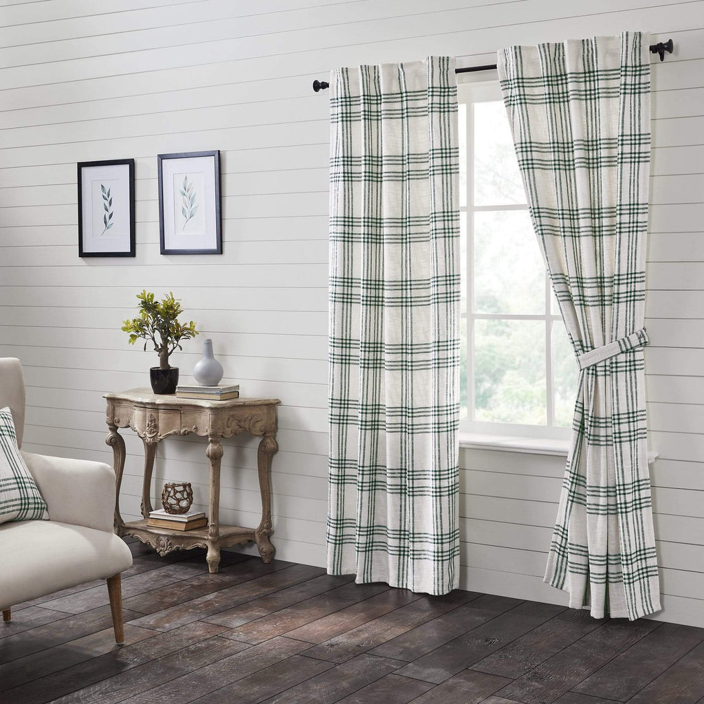 Pine Grove Plaid Panel Set of 2 84x40 - The Village Country Store