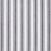 The Village Country Store Panels & Short Panels Sawyer Mill Black Ticking Stripe Short Panel Set of 2 63x36
