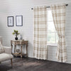 Wheat Plaid Panel Set of 2 84x40 - The Village Country Store