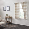 Wheat Plaid Short Panel Set of 2 63x36 - The Village Country Store 