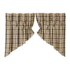Cider Mill Plaid Prairie Swag Set of 2 36x36x18 - The Village Country Store 