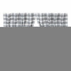 Sawyer Mill Black Plaid Prairie Swag Set of 2 36x36x18 - The Village Country Store 