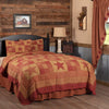 Ninepatch Star Queen Quilt Set; 1-Quilt 90Wx90L w/2 Shams 21x27 - The Village Country Store 