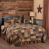 Patriotic Patch King Quilt Set; 1-Quilt 110Wx97L w/2 Shams 21x37 - The Village Country Store 
