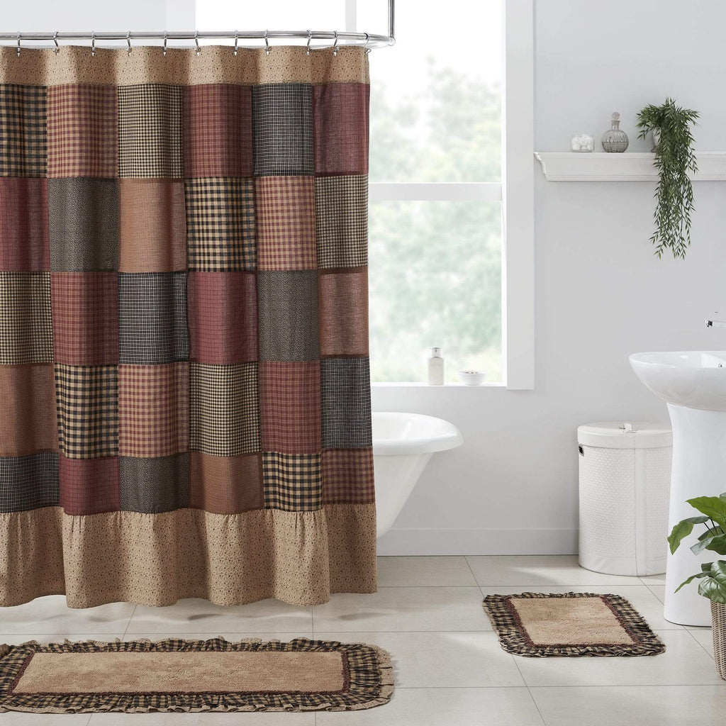 Maisie Patchwork Shower Curtain 72x72 - The Village Country Store