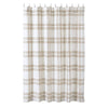 Wheat Plaid Shower Curtain 72x72 - The Village Country Store 