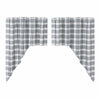 Sawyer Mill Black Plaid Swag Set of 2 36x36x16 - The Village Country Store 