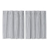 Sawyer Mill Black Ticking Stripe Tier Set of 2 L36xW36 - The Village Country Store 