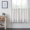 Stitched Burlap White Tier Set of 2 L36xW36 - The Village Country Store 