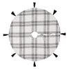 Black Plaid Tree Skirt 48 - The Village Country Store 