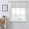 Stitched Burlap White Valance 16x90 - The Village Country Store 
