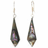 Abalone Diamond-Shaped Dangle Earrings - The Village Country Store 