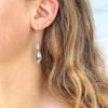 Abalone Diamond-Shaped Dangle Earrings - The Village Country Store 