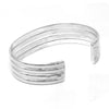 Alpaca Silver Overlay Cuff Bracelet - Four Bar Design - The Village Country Store